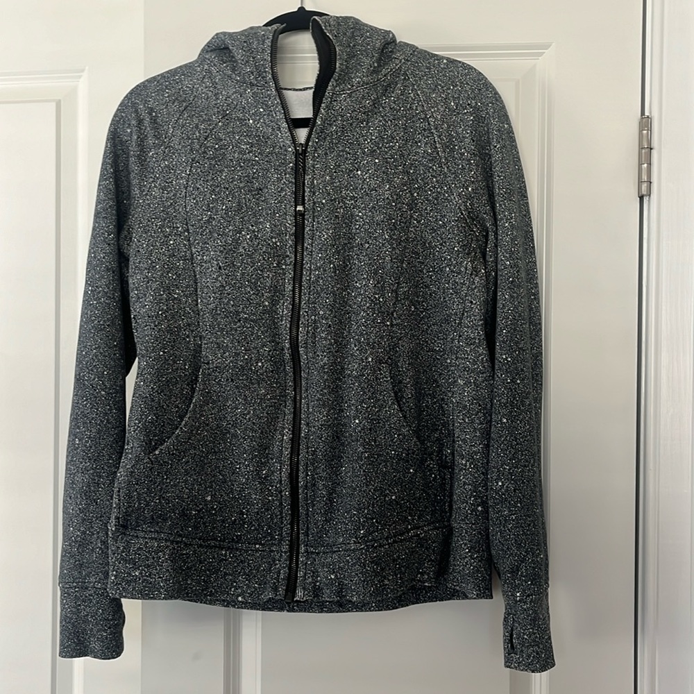 Lululemon speckled full-zip hoodie - size 8